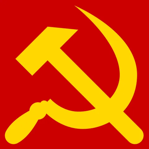 hammer and sickle: a depiction of a sickle crossed with a hammer, used as a symbol of communism and the Soviet Union