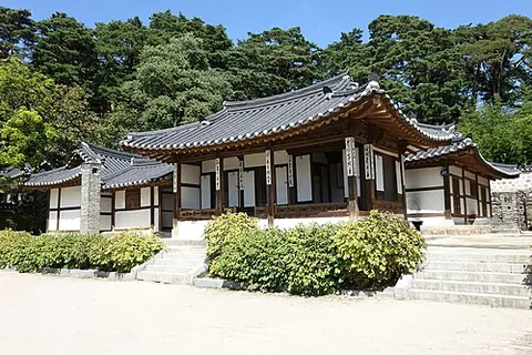 hanok: a type of traditional Korean house first designed and built in the 14th century during the Joseon...