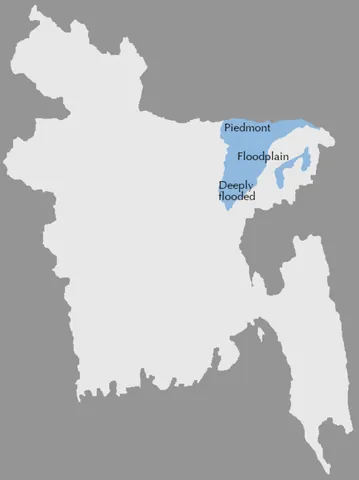 haor: a marshy wetland ecosystem in the northeastern part of Bangladesh, mainly in the Sylhet Division,...