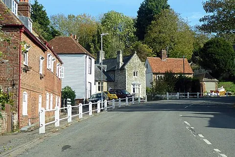 harbledown: a suburban village in Harbledown and Rough Common parish, Canterbury district, Kent, England (OS...