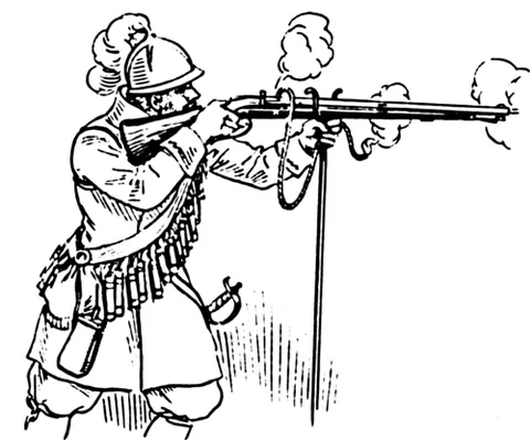 harquebus: an obsolete matchlock firearm