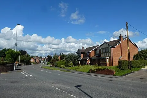 haslington: a village and civil parish in Cheshire East district, Cheshire, England (OS grid ref SJ7355)