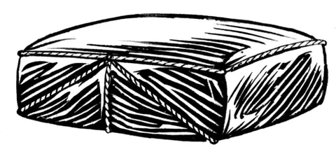 hassock: a dense clump of grass or vegetation; a tussock