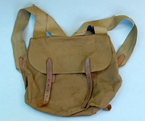 haversack: a small, strong bag carried on the back or the shoulder, usually with only one strap, and...