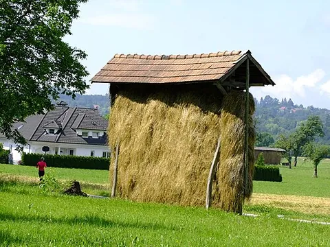hayrack: a freestanding vertical drying-rack for animal fodder