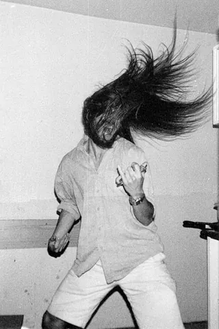 headbanging: a type of dance associated with hard rock or heavy metal music, in which the head is shaken...