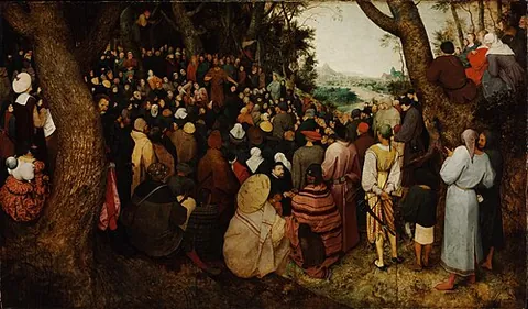 hedge sermon: an open-air religious service held by Calvinists in the Low Countries during the Reformation,...