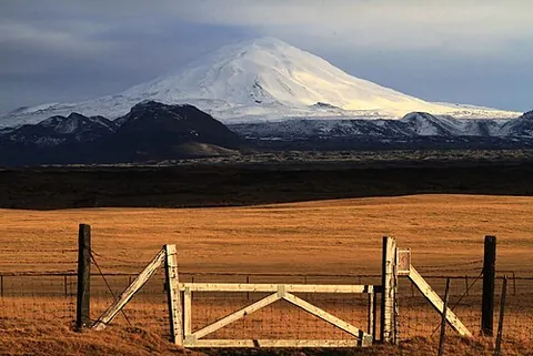 hekla: a stratovolcano in the south of Iceland