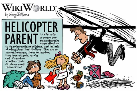 helicopter parent: a parent who pays an inordinate amount of attention to their children and often makes decisions,...