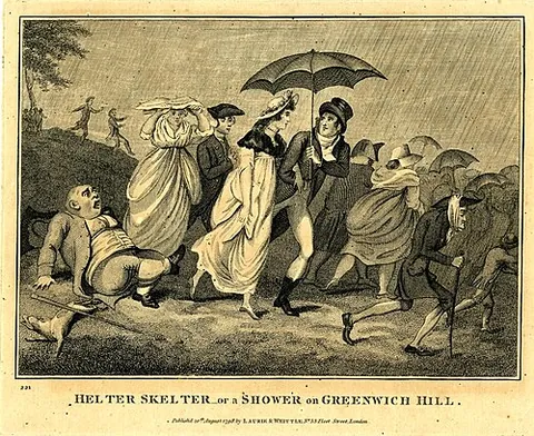 helter-skelter: in confused, disorderly haste