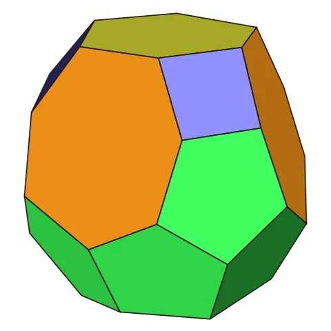heptadecahedron: a polyhedron with seventeen faces