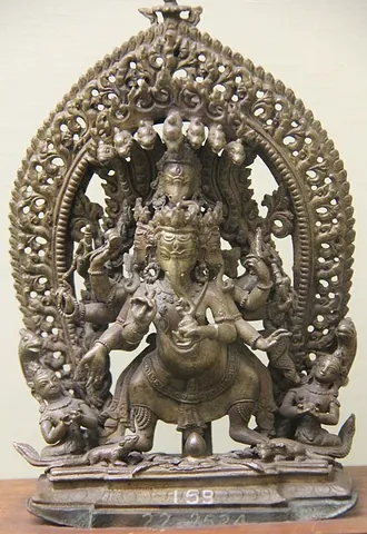 heramba: a form of the Hindu god Ganesha