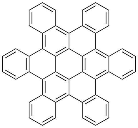 hexa-cata-hexabenzocoronene: a polycyclic aromatic hydrocarbon consisting of a coronene core fused with six additional benzene...