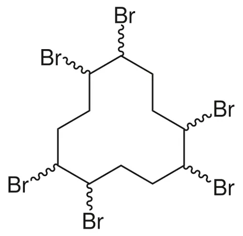 hexabromocyclododecane: any hexabromo derivative of cyclododecane, but especially 1,2,5,6,9,10-hexabromocyclododecane that...
