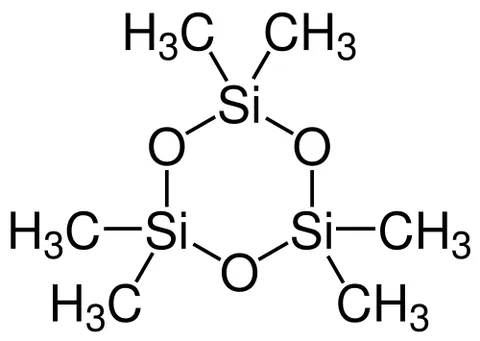 hexamethylcyclotrisiloxane: a cyclic organosilicon compound consisting of a six-membered ring containing alternating silicon...
