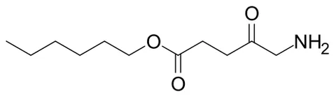 hexaminolevulinate: a hexyl ester of 5-aminolevulinic acid, used as an imaging agent in the cystoscopic detection of...