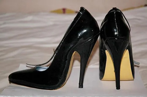 high heels: high-heeled shoes