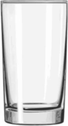 highball glass: a tall glass tumbler used for highballs, usually holding 240–350 mL