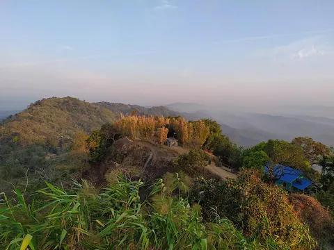 hill: an elevated landmass smaller than a mountain