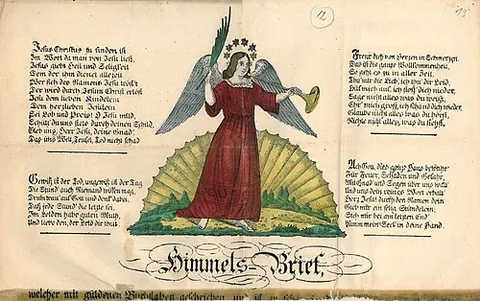 himmelsbrief: a type of early chain letter alleged to have been written by God (and fallen from the sky),...