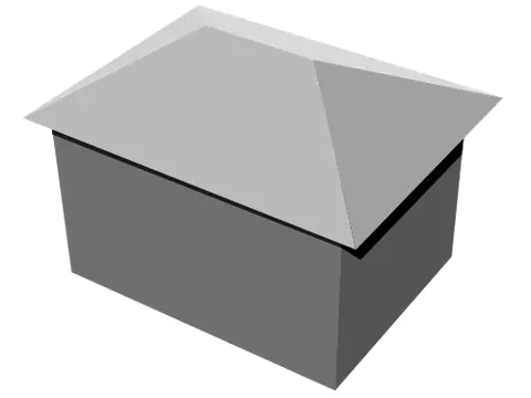 hip roof: a roof formed from inclined, planar ends and sides, joined at their edges to form hips, the longer...