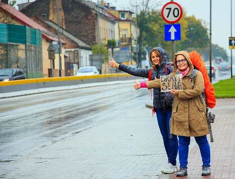 hitchhike: to try to get a ride in a passing vehicle while standing at the side of a road, generally by either...