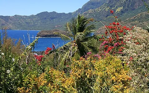 hiva oa: the second largest island in the Marquesas, final resting place of Paul Gauguin and Jacques Brel,...
