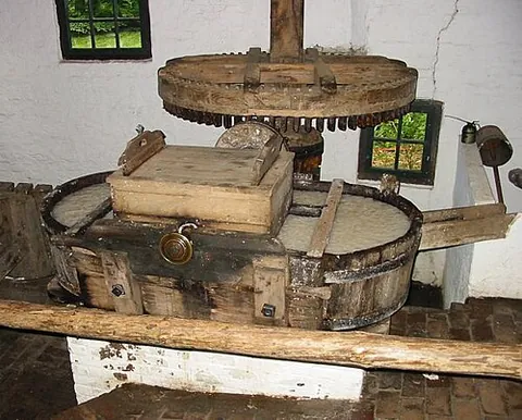 hollander beater: a machine developed to produce paper pulp from cellulose containing plant fibers