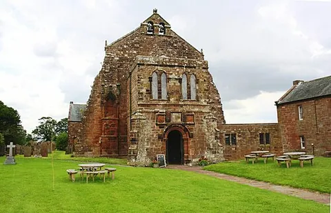 holme abbey: a civil parish in Cumberland council area, Cumbria, England, previously in Allerdale borough, that...