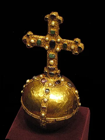holy hand grenade: a fictional weapon, usually gilded with gold and adorned with Christian symbolism such as crosses,...