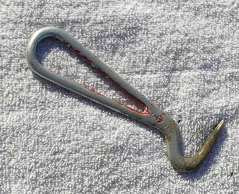 hoof pick: a hooked tool, usually of metal, used to clean the soles of a horse's feet