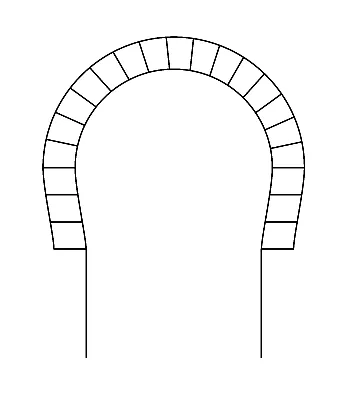 horseshoe arch: an arch having the circular curve continued below the horizontal line of its diameter, so that the...