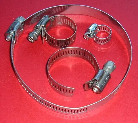 hose clip: synonym of hose clamp
