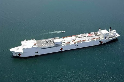 hospital ship: a ship that is intended to serve as a mobile hospital with appropriate equipment and personnel