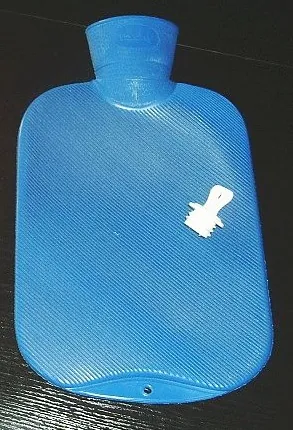 hot water bottle: a flexible, saclike bottle, usually made of rubber, intended to be filled with hot water and placed...