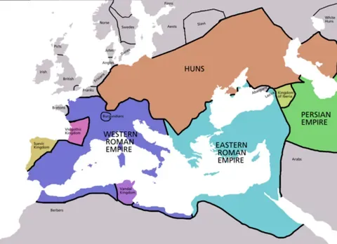 hunnic empire: a former empire in Europe; The empire of the Huns, established as a unified force by Oktar and...