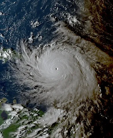 hurricane: a severe tropical cyclone; an intense storm rotating around a central eye