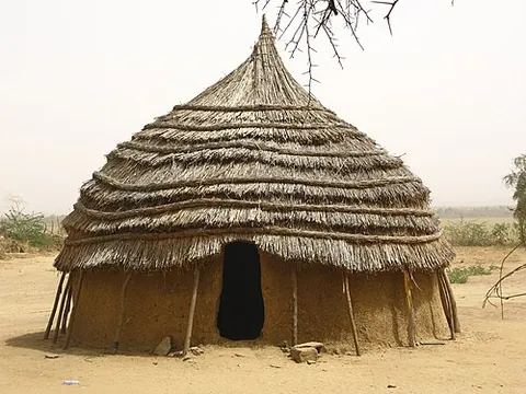 hut: a small, simple one-storey dwelling or shelter, often with just one room, and generally built of...