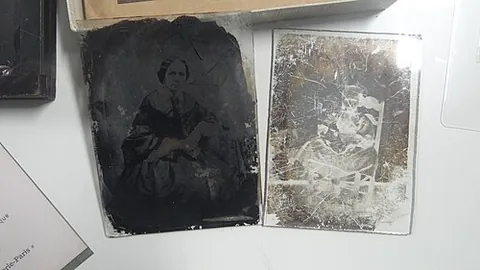hyalotype: a photographic picture copied from the negative on glass, a type of magic lantern slide