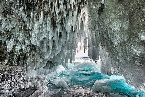 ice cave: a natural cave, usually a lava tube or limestone cave, that contains significant amounts of...