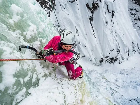 ice climber: someone who does ice climbing