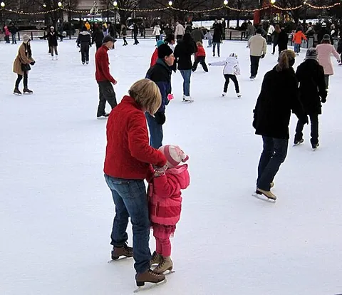 ice rink: a specially frozen surface of water on which people skate or play ice hockey; the building that...