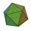 icosahedron: a polyhedron with twenty faces