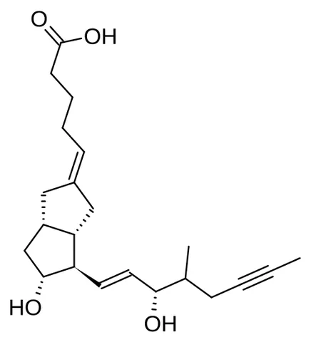 iloprost: a drug used to treat pulmonary arterial hypertension, scleroderma, Raynaud phenomenon and ischemia