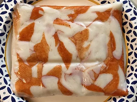 imitation crab: a processed seafood product designed to look, taste, and feel like real crab meat, containing no...