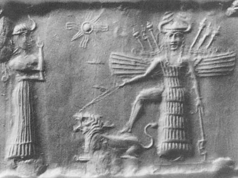inanna: a Sumerian goddess of sexual love, fertility, and warfare, known by the Akkadians as Ishtar and...