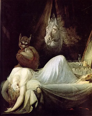 incubus: an evil spirit supposed to oppress people while asleep, especially to have sex with women as they...