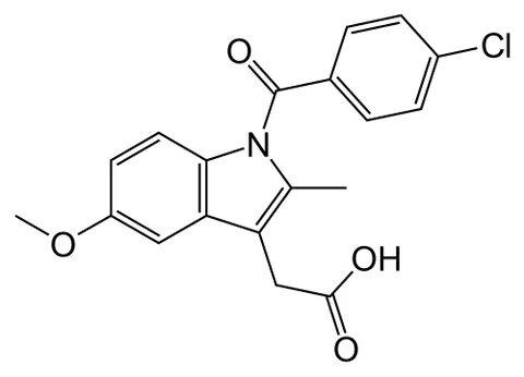 indometacin: a compound with anti-inflammatory, antipyretic, and analgesic properties, used chiefly to treat...