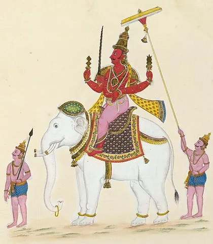 indra: the supreme deity in Vedism and the god of war and weather; also King of the Gods or Devas and Lord...
