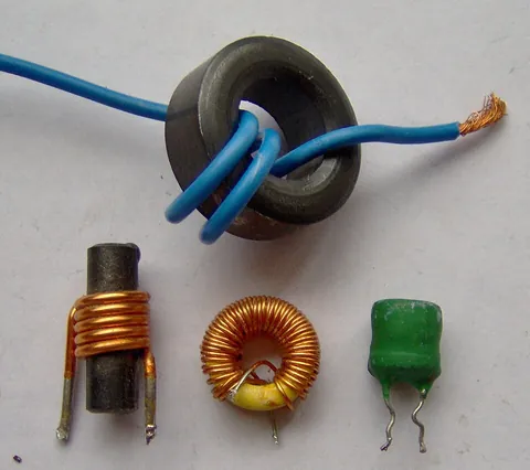 inductor: a passive device that introduces inductance into an electrical circuit